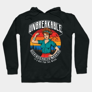 Unbreakable Uterine Cancer Warrior Hoodie